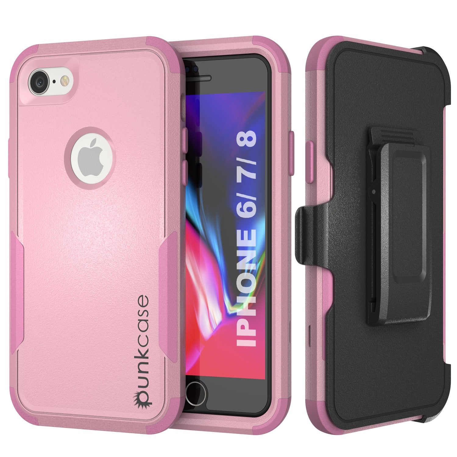 Punkcase for iPhone 6 Belt Clip Multilayer Holster Case [Patron Series] [Pink]