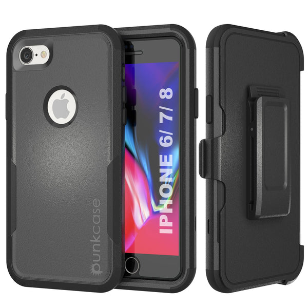 Punkcase for iPhone 6 Belt Clip Multilayer Holster Case [Patron Series] [Black]