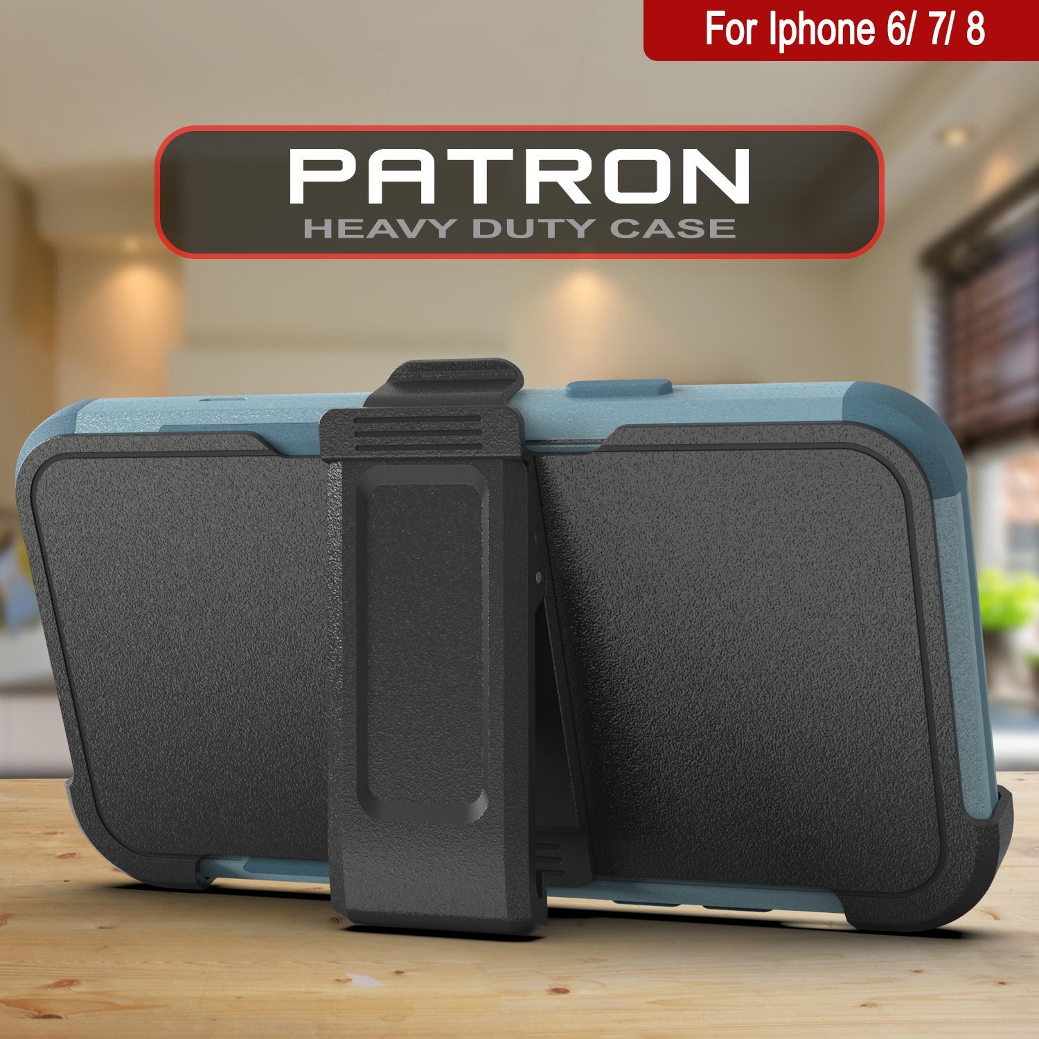 Punkcase for iPhone 8 Belt Clip Multilayer Holster Case [Patron Series] [Mint]
