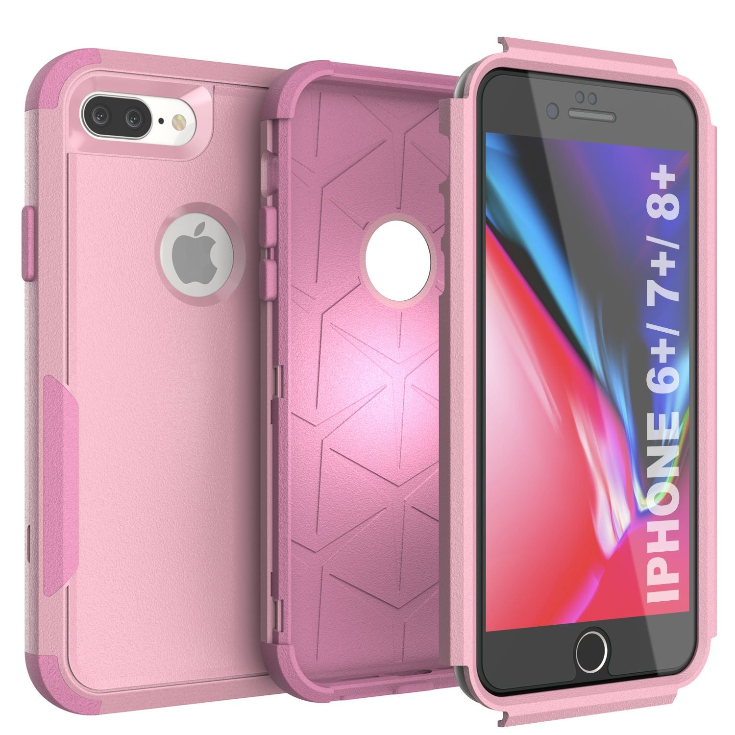 Punkcase for iPhone 6+ Plus Belt Clip Multilayer Holster Case [Patron Series] [Pink]