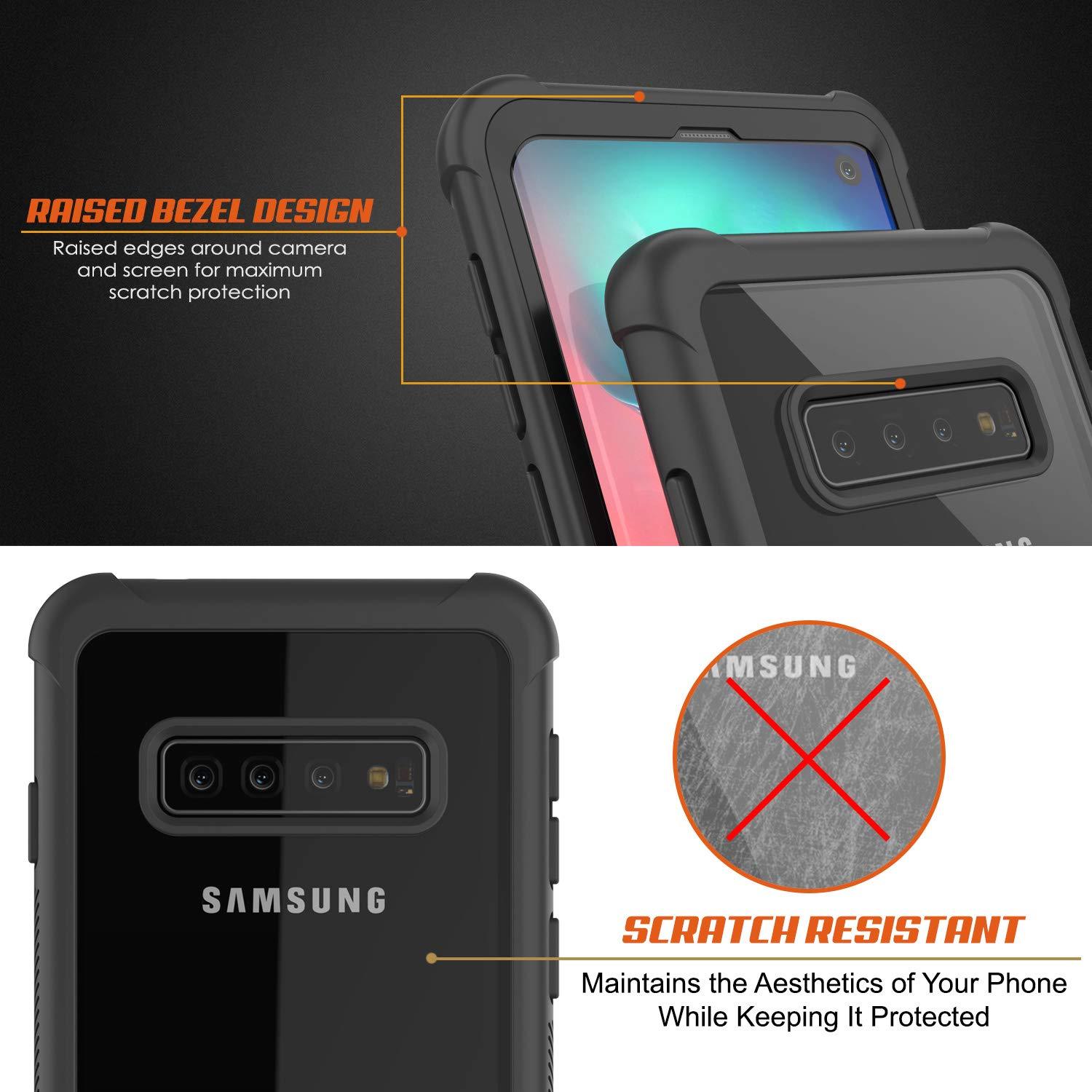 Punkcase Galaxy S22 Ultra Case [Spartan 2.0] Clear Rugged Heavy Duty Cover | Ultra Slim Military Grade Protection w/ Raised Bezel Design for Galaxy