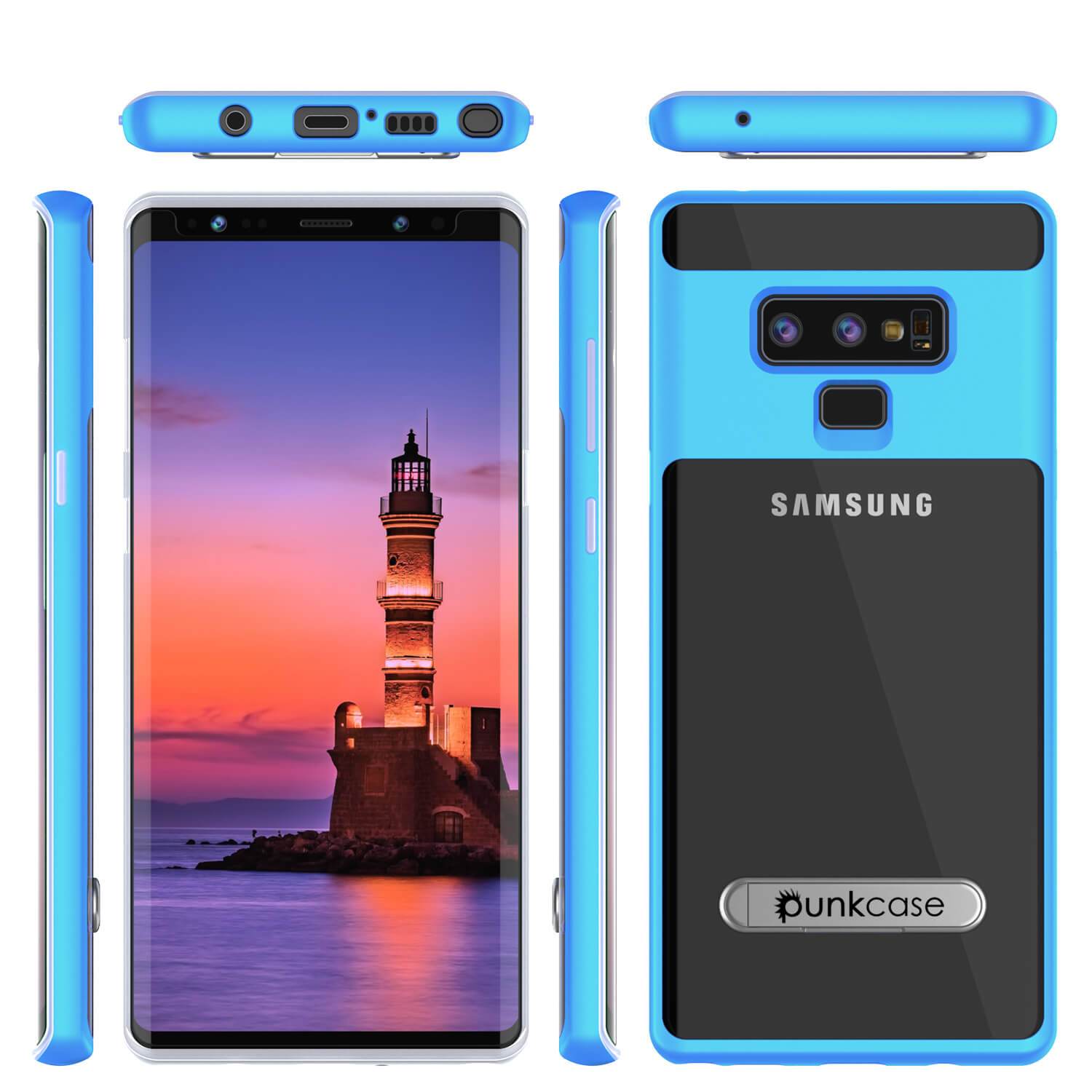 Galaxy Note 9 Lucid 3.0 PunkCase Armor Cover w/Integrated Kickstand and Screen Protector [Blue]