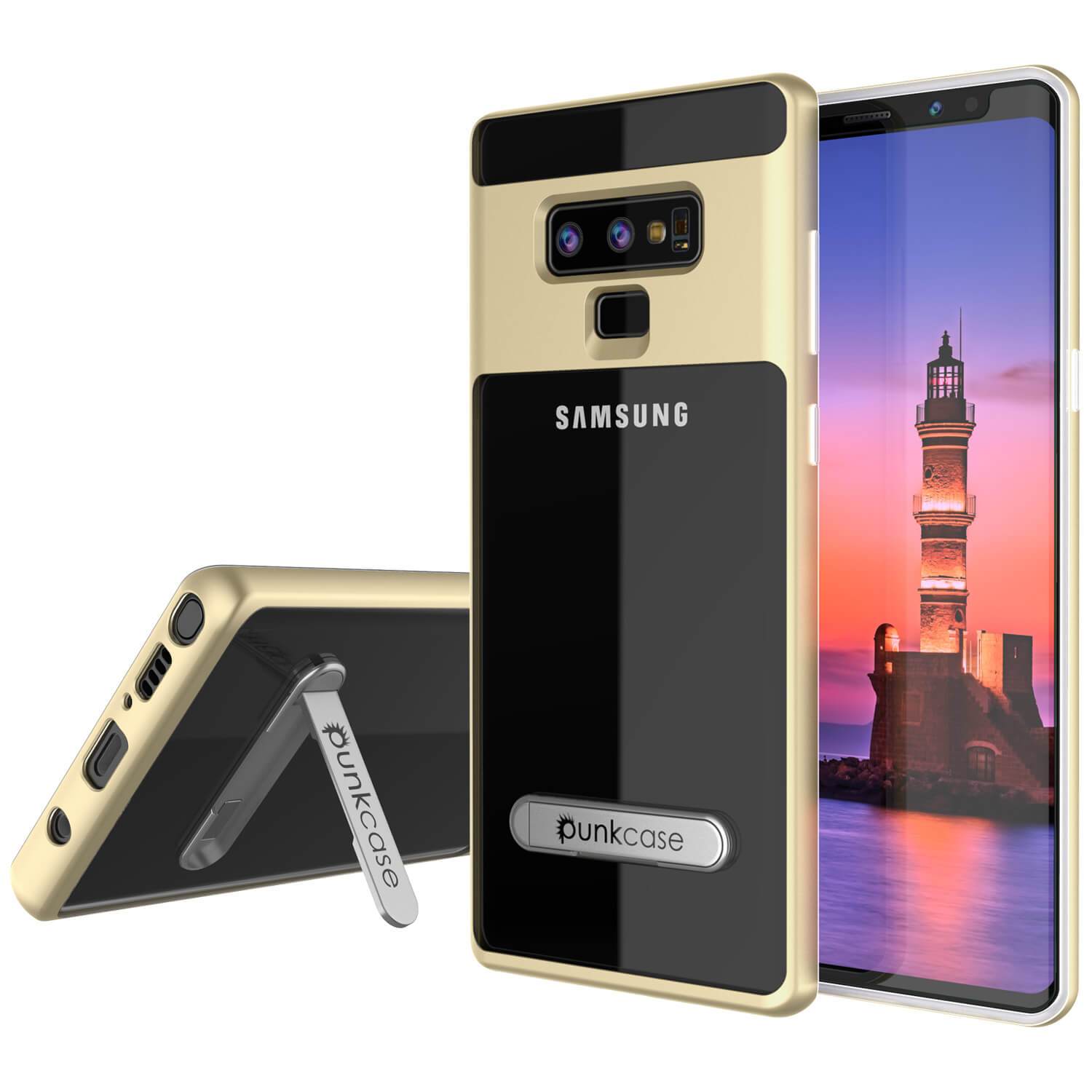 Galaxy Note 9 Lucid 3.0 PunkCase Armor Cover w/Integrated Kickstand and Screen Protector [Gold]