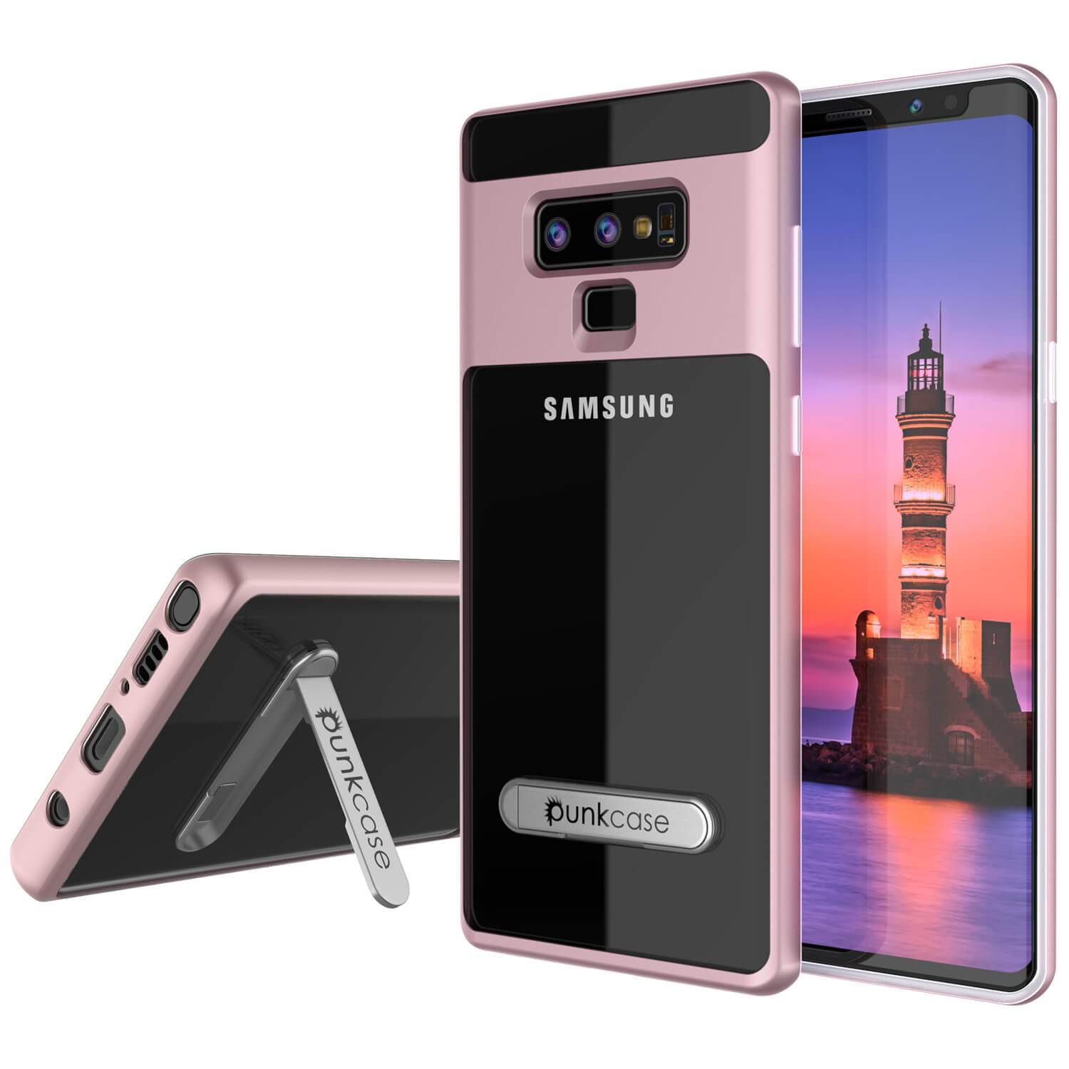 Galaxy Note 9 Lucid 3.0 PunkCase Armor Cover w/Integrated Kickstand and Screen Protector [Rose Gold]