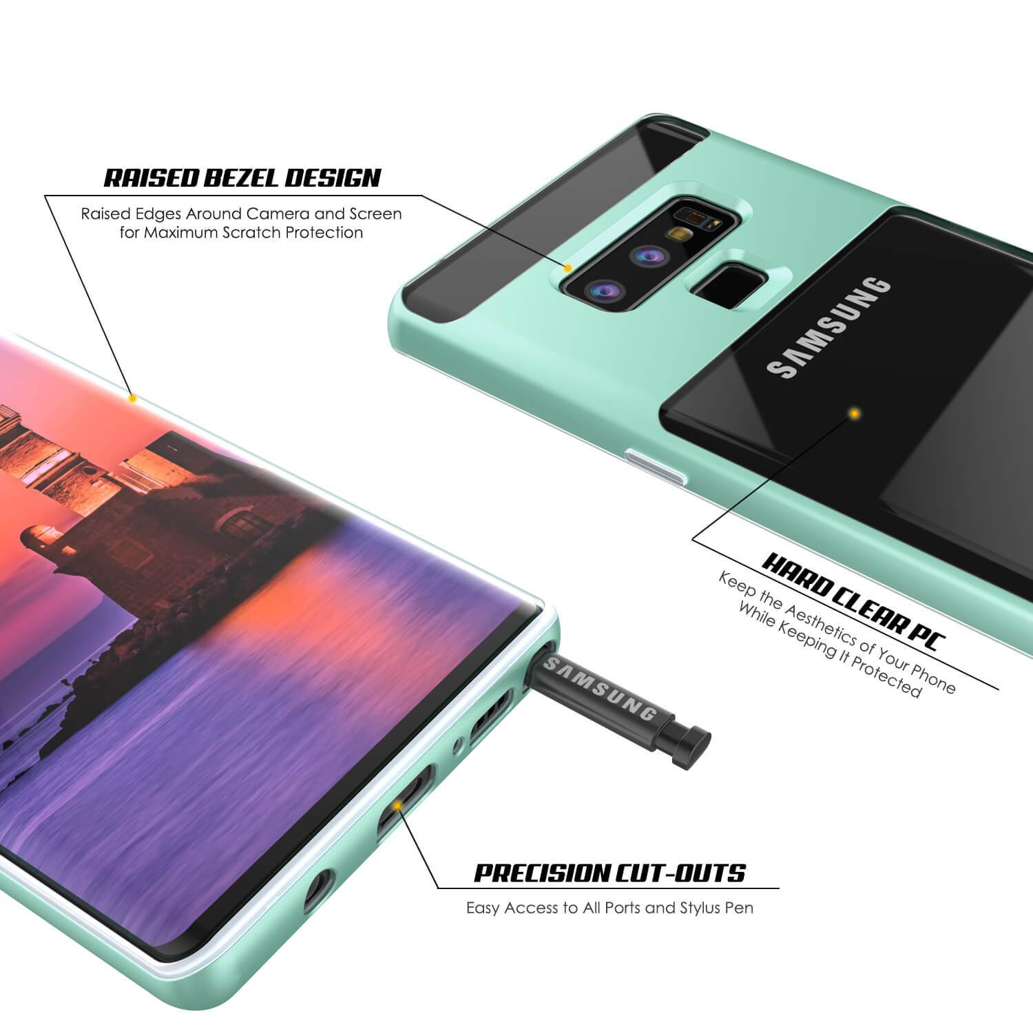 Galaxy Note 9 Lucid 3.0 PunkCase Armor Cover w/Integrated Kickstand and Screen Protector [Teal]