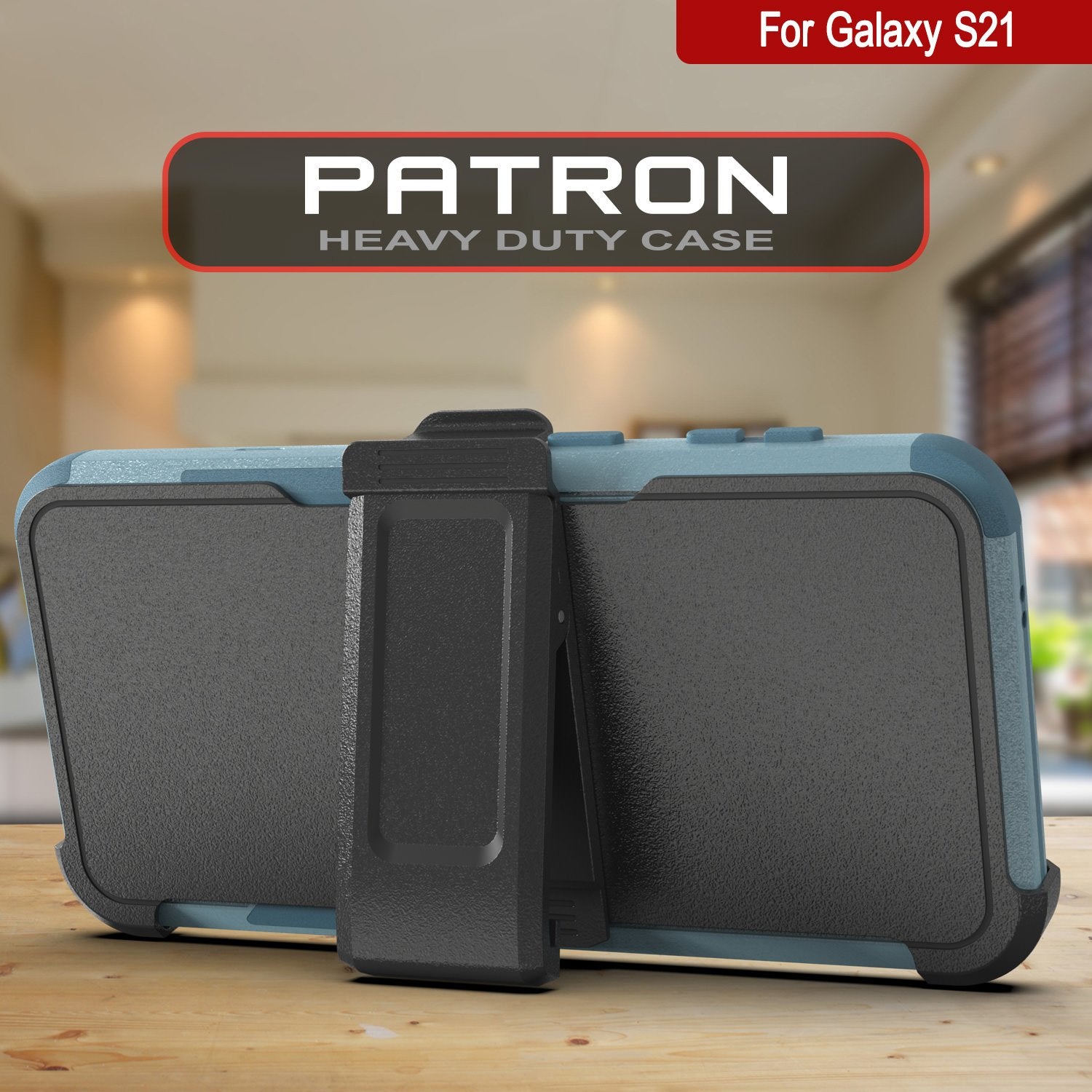Punkcase for Galaxy S21 5G Belt Clip Multilayer Holster Case [Patron Series] [Mint]