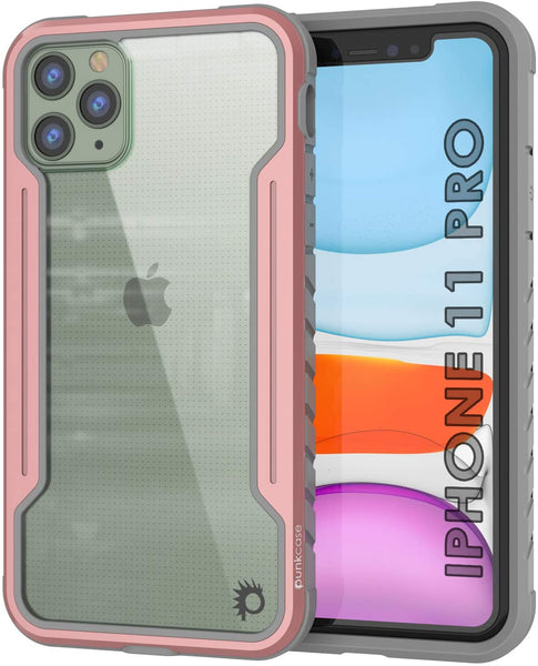 Punkcase iPhone 11 Pro ravenger Case Protective Military Grade Multilayer Cover [Rose-Gold]