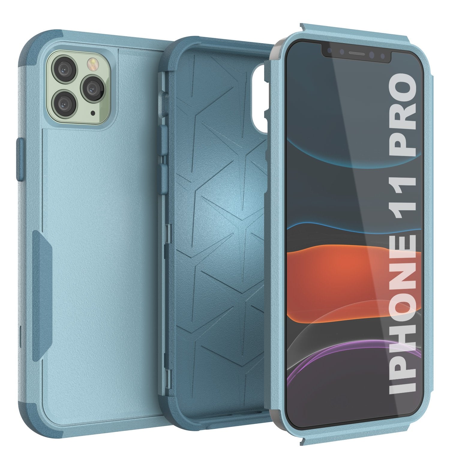 Punkcase for iPhone 11 Pro Belt Clip Multilayer Holster Case [Patron Series] [Mint]
