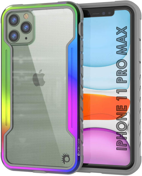 Punkcase iPhone 11 Pro Max ravenger Case Protective Military Grade Multilayer Cover [Rainbow]
