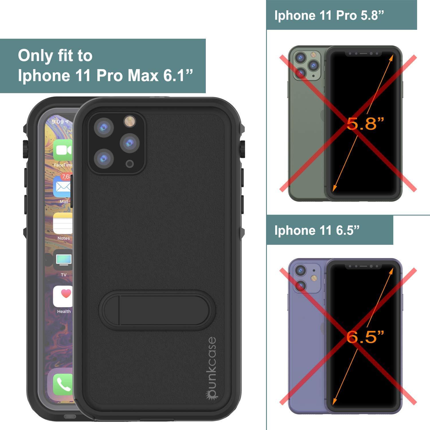 iPhone 11 Pro Max Waterproof Case, Punkcase [KickStud Series] Armor Cover [Teal]