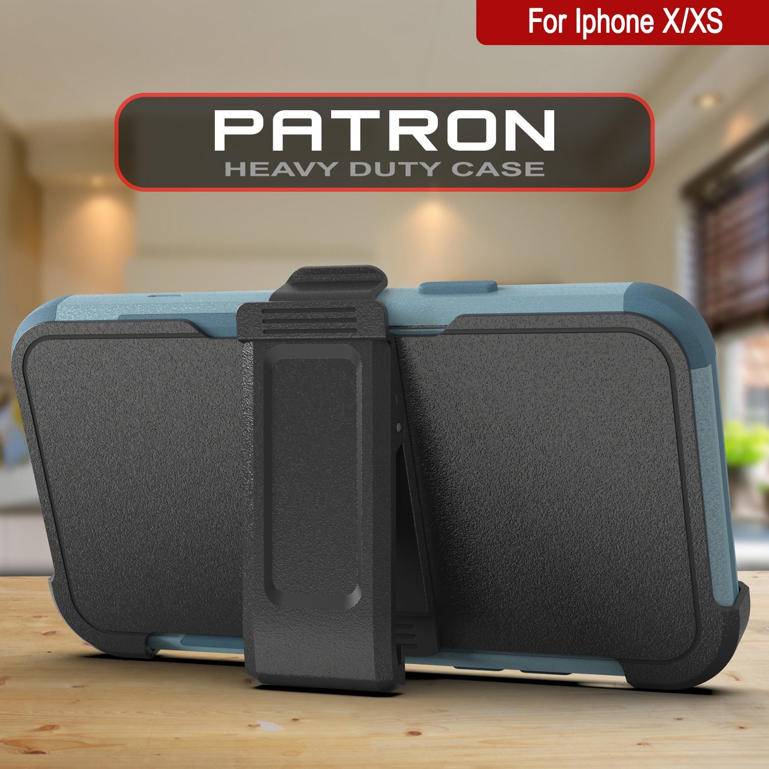 Punkcase for iPhone XS Belt Clip Multilayer Holster Case [Patron Series] [Mint]