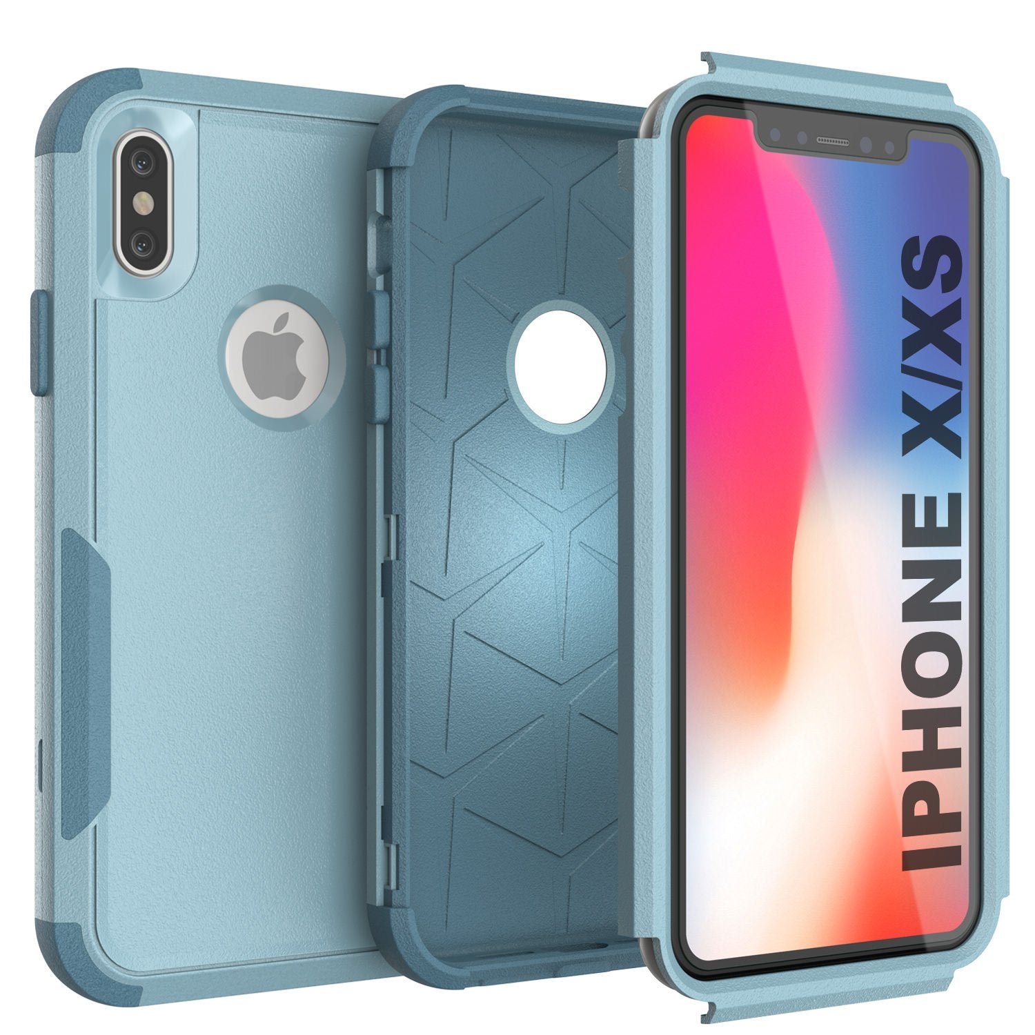 Punkcase for iPhone XS Belt Clip Multilayer Holster Case [Patron Series] [Mint]