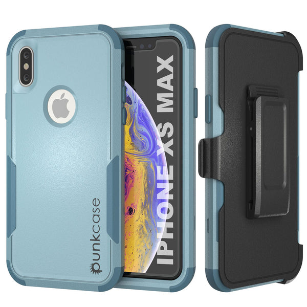 Punkcase for iPhone XS Max Belt Clip Multilayer Holster Case [Patron Series] [Mint]