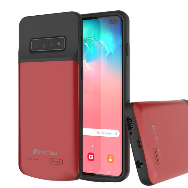 PunkJuice S10+ Plus Battery Case Red - Fast Charging Power Juice Bank with 5000mAh