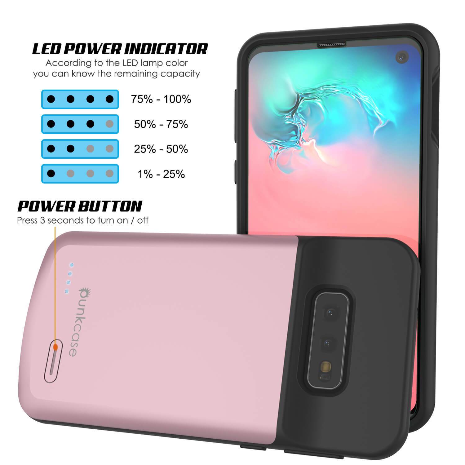 PunkJuice S10e Battery Case Rose - Fast Charging Power Juice Bank with 4700mAh