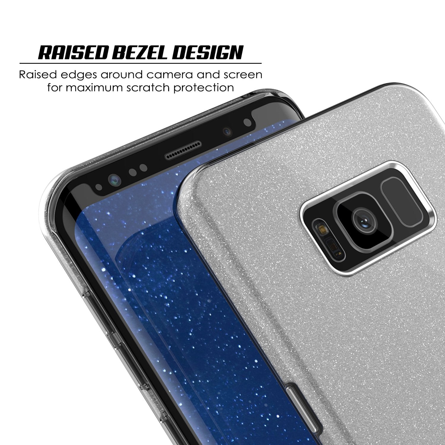 Galaxy S8 Plus Case, Punkcase Galactic 2.0 Series Ultra Slim Protective Armor TPU Cover [Silver]