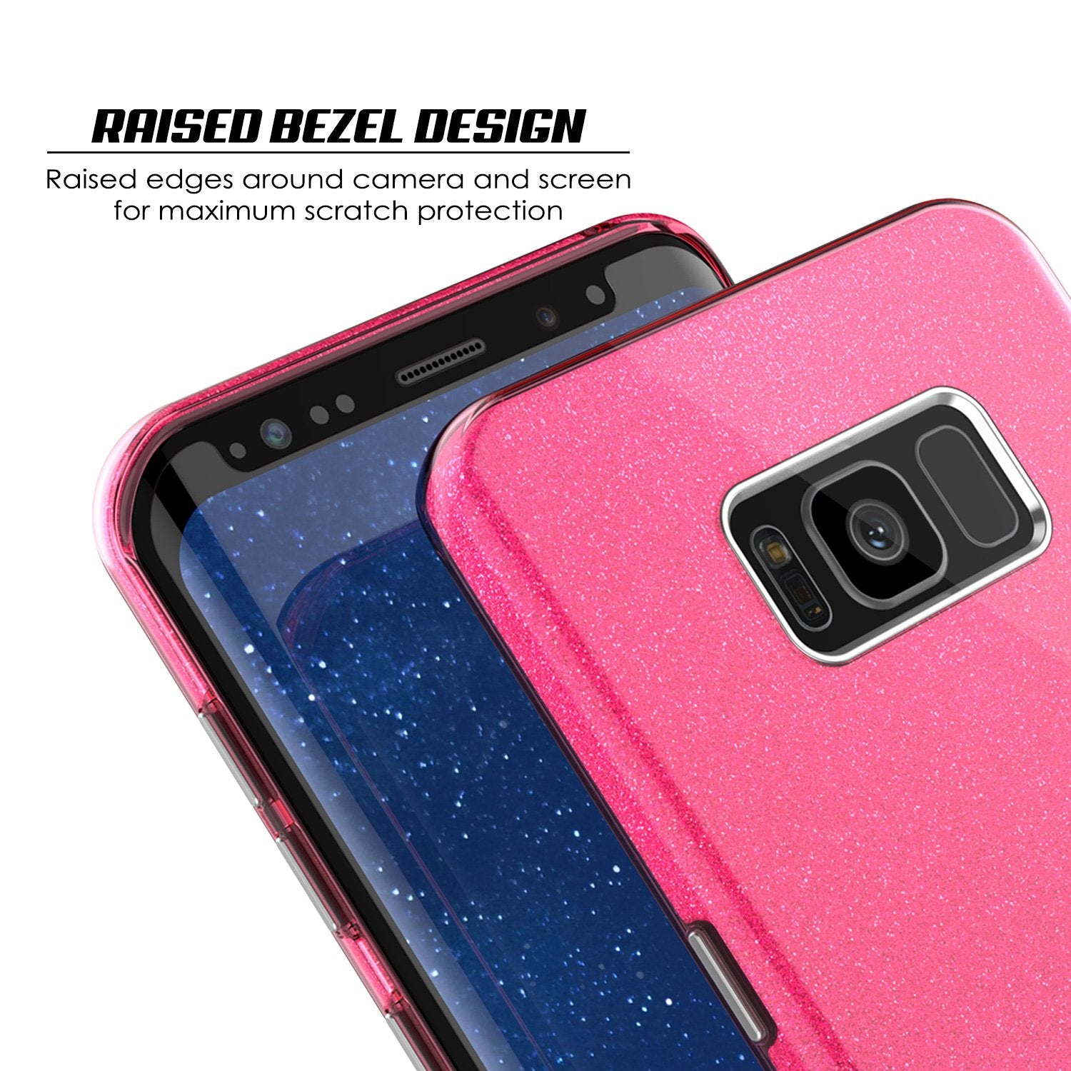 Galaxy S8 Case, Punkcase Galactic 2.0 Series Ultra Slim Protective Armor TPU Cover w/ PunkShield Screen Protector [Pink]