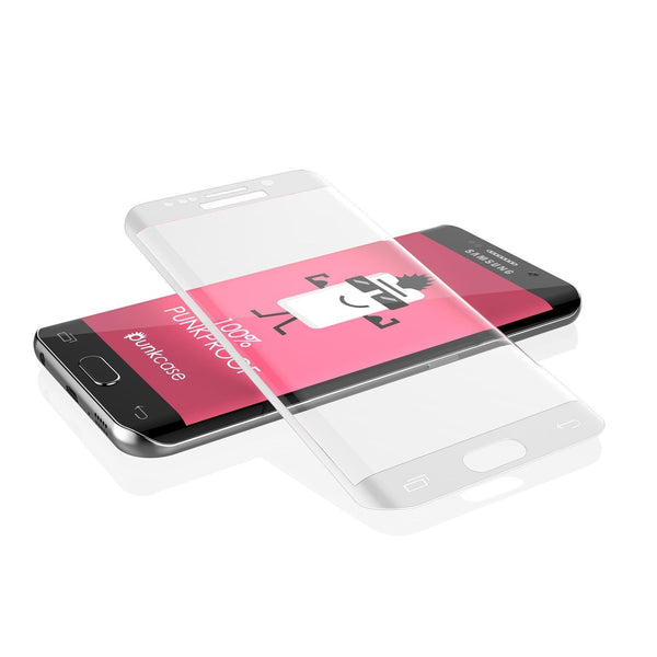 Galaxy S7 White Screen Protector, Punkcase Glass SHIELD Tempered Glass Protector 0.33mm Thick 9H