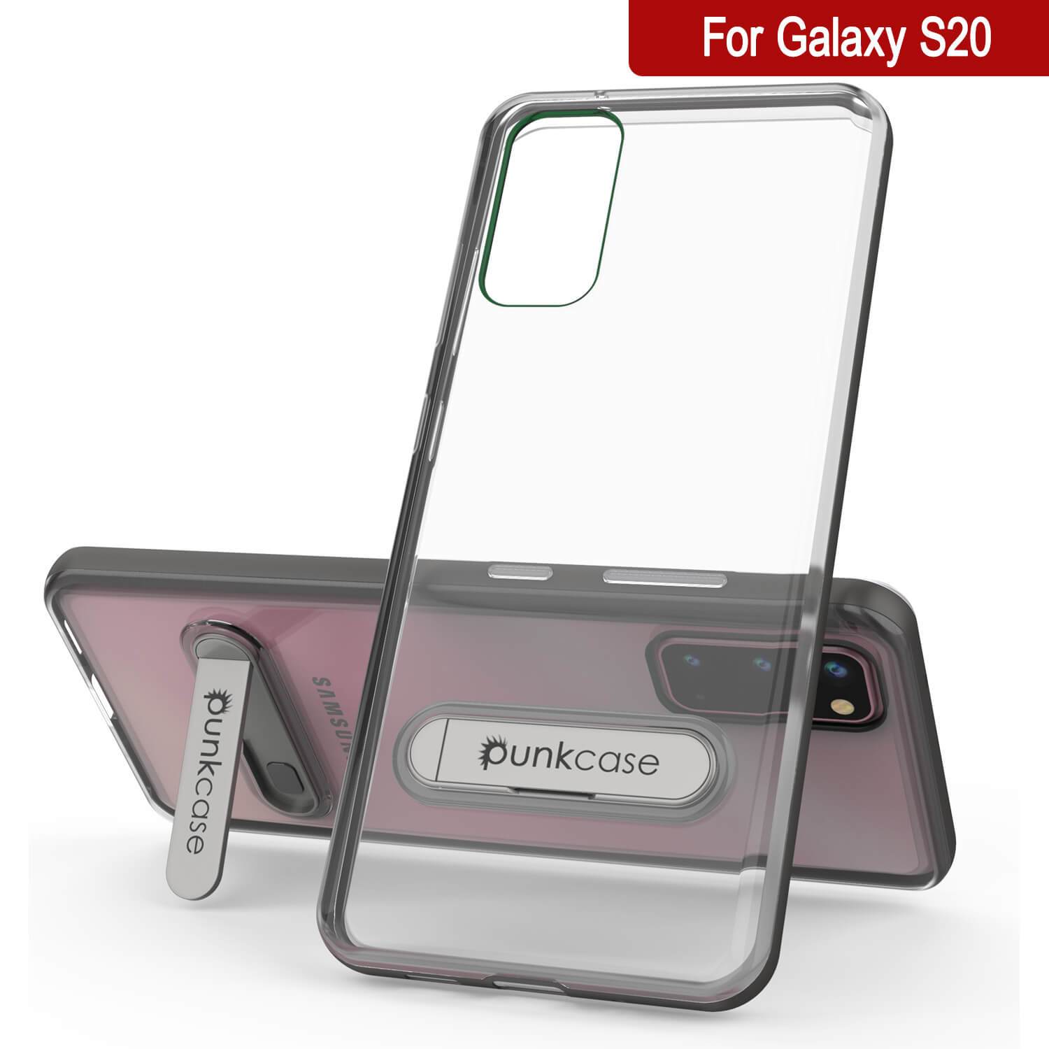 Galaxy S20 Case, PUNKcase [LUCID 3.0 Series] [Slim Fit] Armor Cover w/ Integrated Screen Protector [Grey]