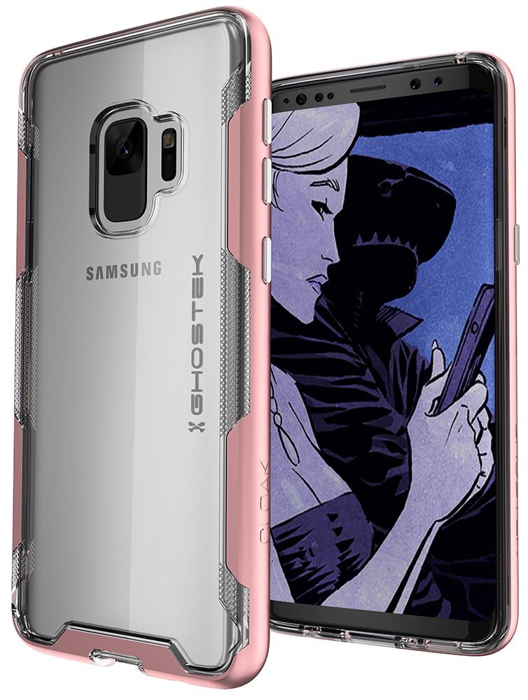 Galaxy S9 Clear Protective Case | Cloak 3 Series [Pink]