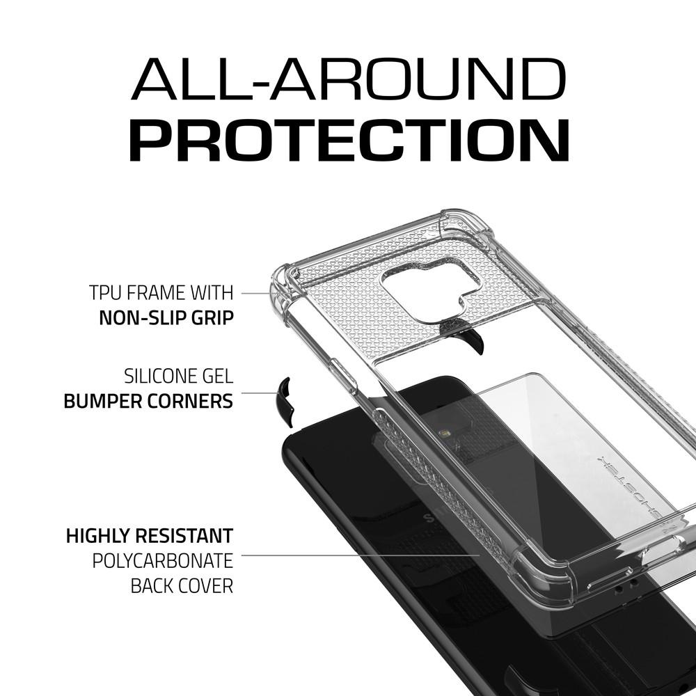 Galaxy S9 Clear Protective Case | Covert 2 Series [Black]