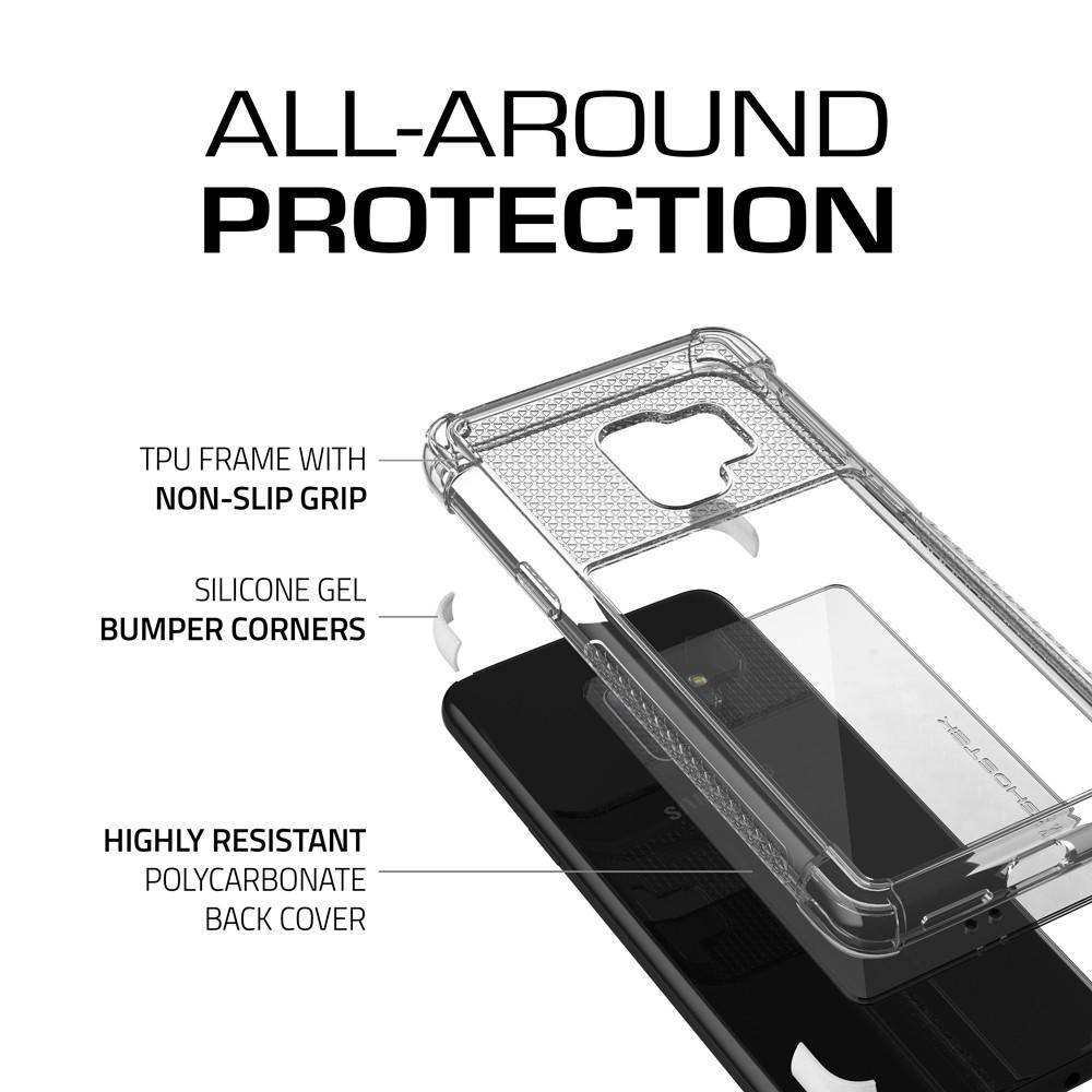 Galaxy S9 Clear Protective Case | Covert 2 Series [White]