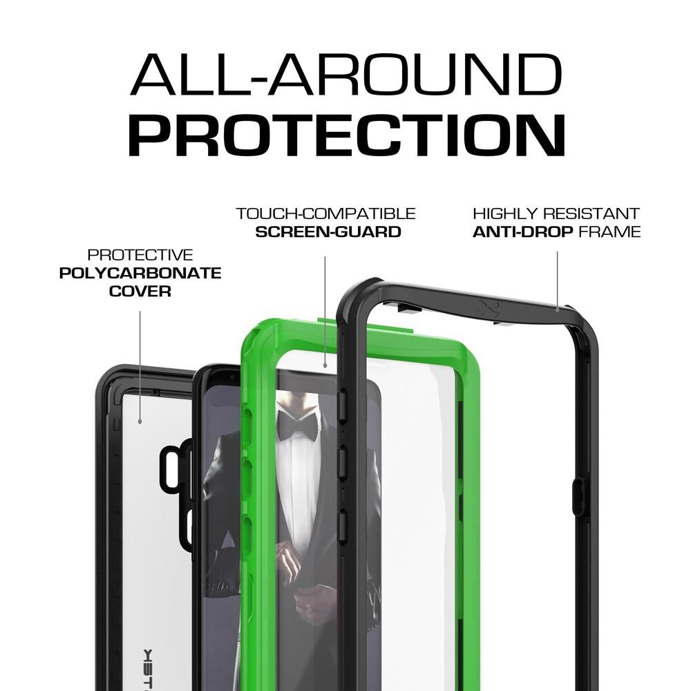 Galaxy S9+ Plus Rugged Waterproof Case | Nautical Series | [Geen]