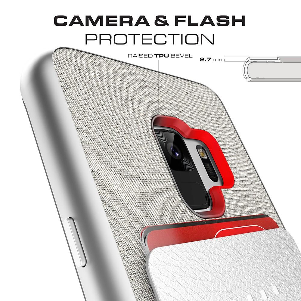 Galaxy S9 Protective Wallet Case | Exec 2 Series [Red]