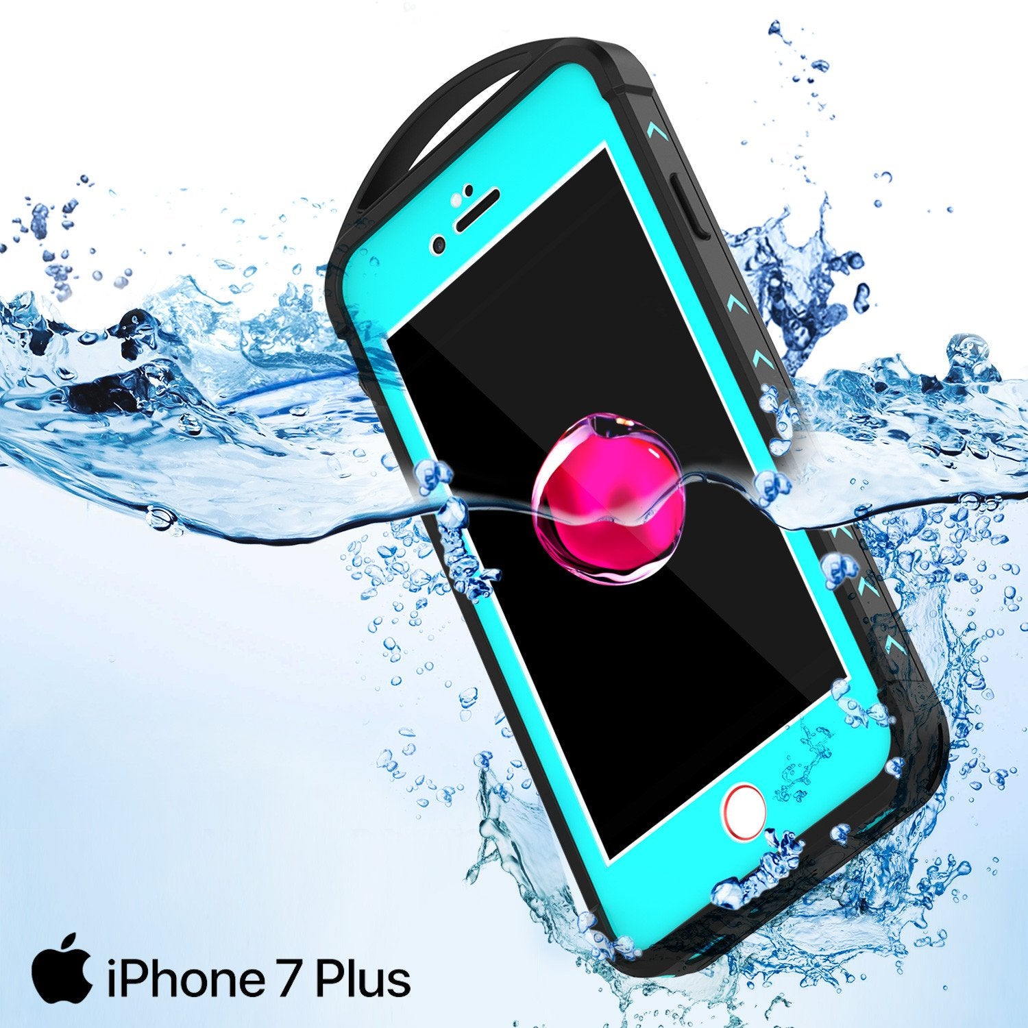 iPhone 7+ Plus Waterproof Case, Punkcase ALPINE Series, Teal | Heavy Duty Armor Cover
