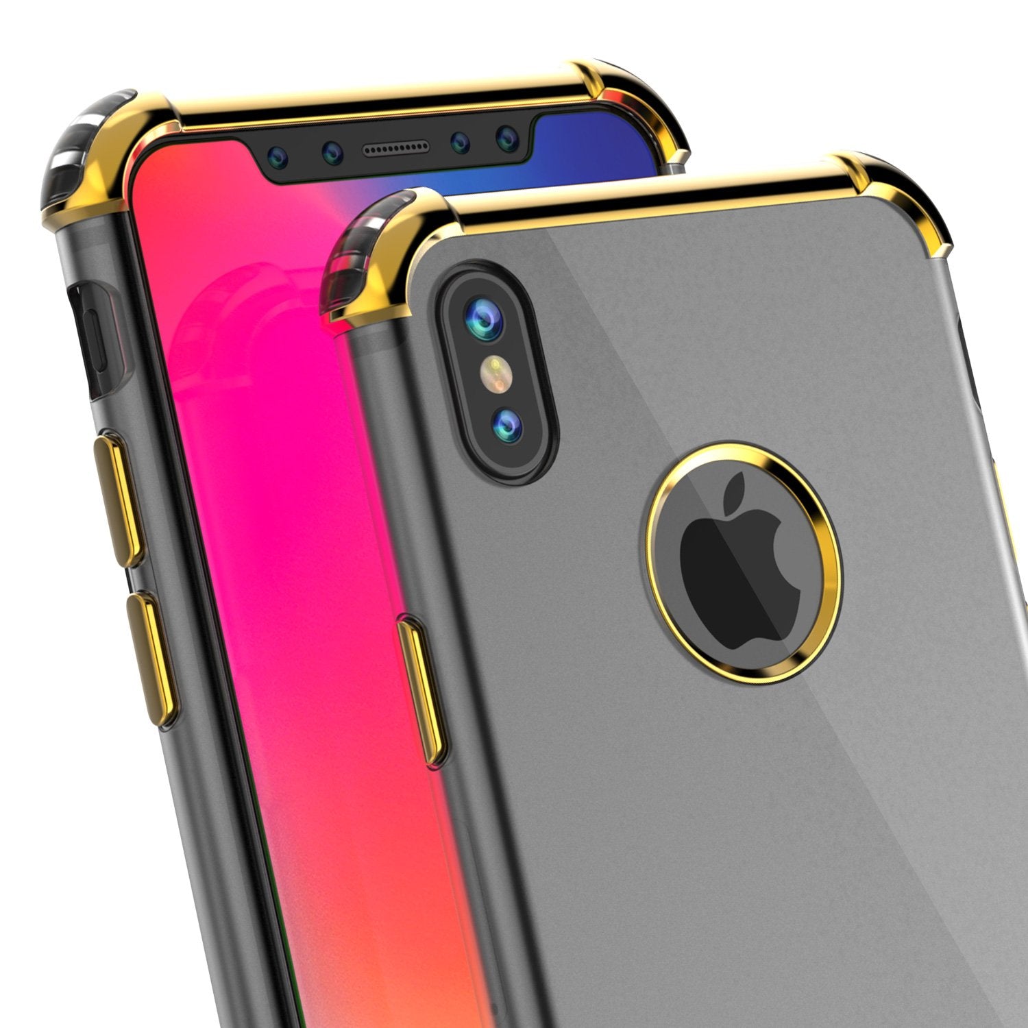 iPhone X Case, Punkcase BLAZE Gold Series Protective Cover W/ PunkShield Screen Protector