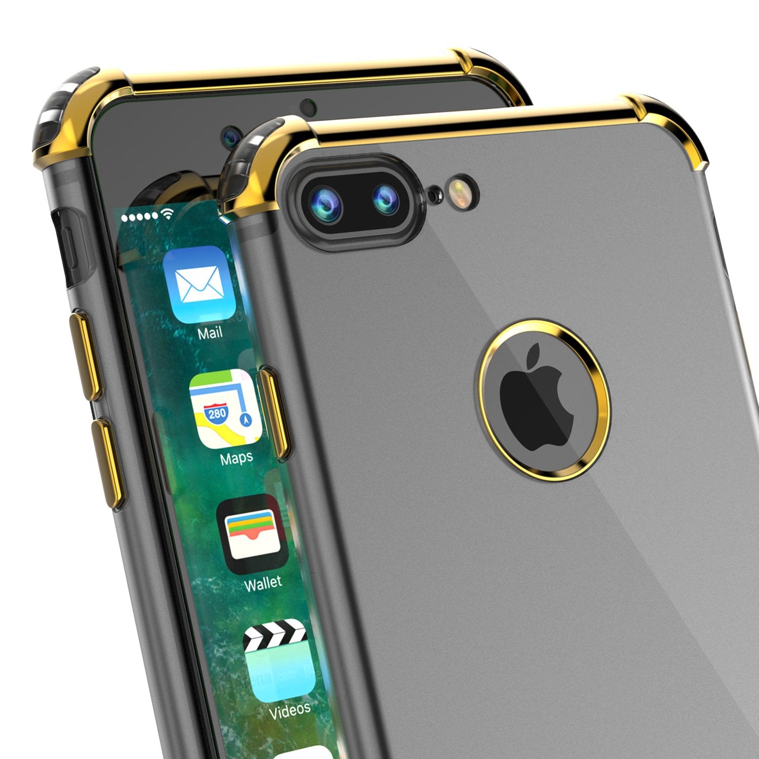 iPhone 8 PLUS Case, Punkcase BLAZE Gold Series Protective Cover W/ PunkShield Screen Protector